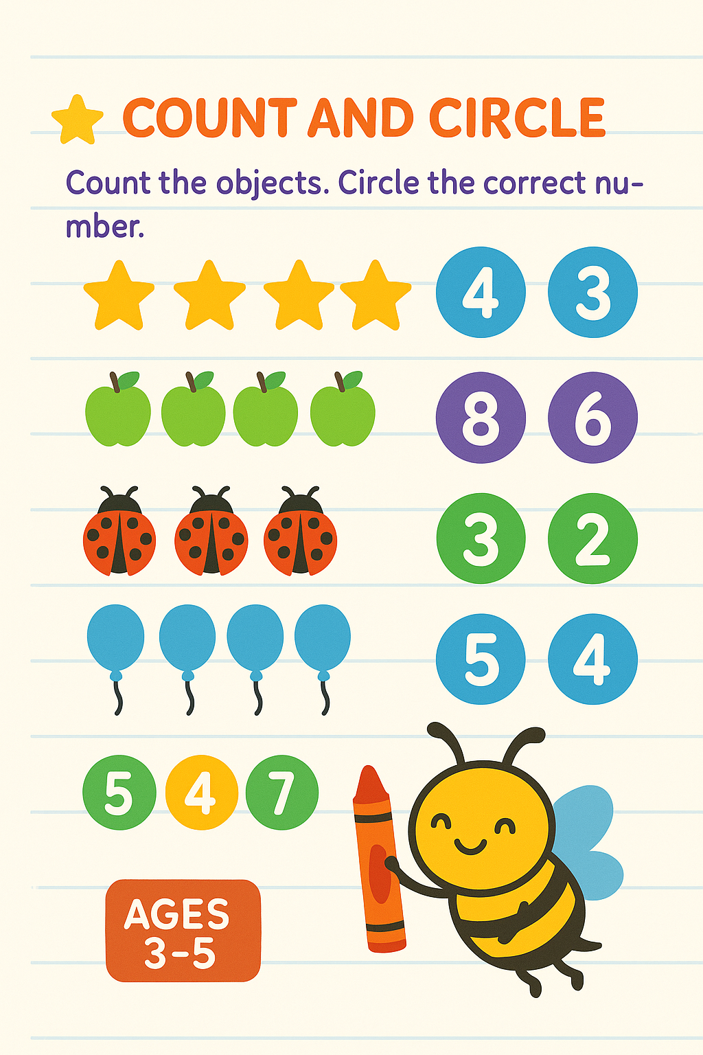 Bright Little Bees: Learning Activities for Preschoolers (Ages 3-6)